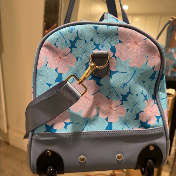 Disney Stitch Floral Travel Bag - Blue and Pink - Picture 4 of 5
